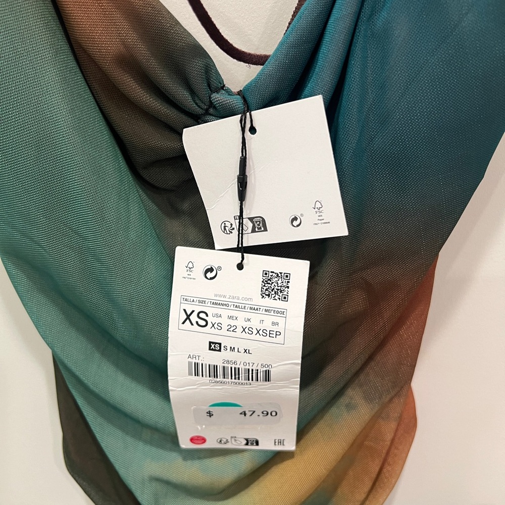 NWT Zara Tiedye Bodysuit - Picture 4 of 5